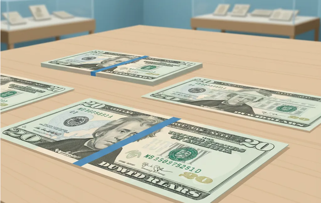 modern 20-dollar bills (2004–2021)